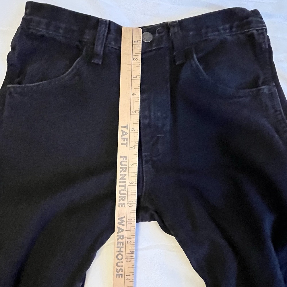 Rustler Cowboy Cut Slim Fit Jeans Men 30x30 Actual 29 Black Denim Workwear‎ - Picture 6 of 12